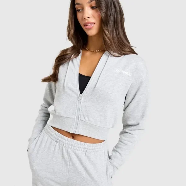 McKenzie Sudadera con capucha Zip French Terry Crop (1)