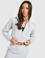 McKenzie Sudadera con capucha Zip French Terry Crop (4)