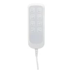 Sillón cama eléctrico profesional de pedicura KATE, blanco frío (4 motores) (3)