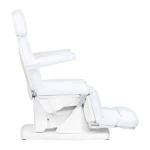 Sillón cama eléctrico profesional de pedicura KATE, blanco frío (4 motores) (6)