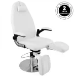Sillón de cosmetología hidráulico profesional para procedimientos de pedicura AZZURRO 713A, color blanco (1)