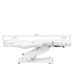 Sillón eléctrico profesional de cosmetología camilla para pedicura SILLON CLASSIC, 2 motores, color blanco (11)
