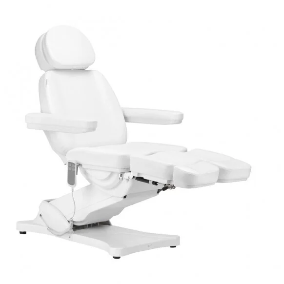 Sillón eléctrico profesional de cosmetología camilla para pedicura SILLON CLASSIC, 2 motores, color blanco (8)