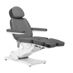 Sillón eléctrico profesional de cosmetología camilla para pedicura SILLON CLASSIC, 3 motores, color gris (17)